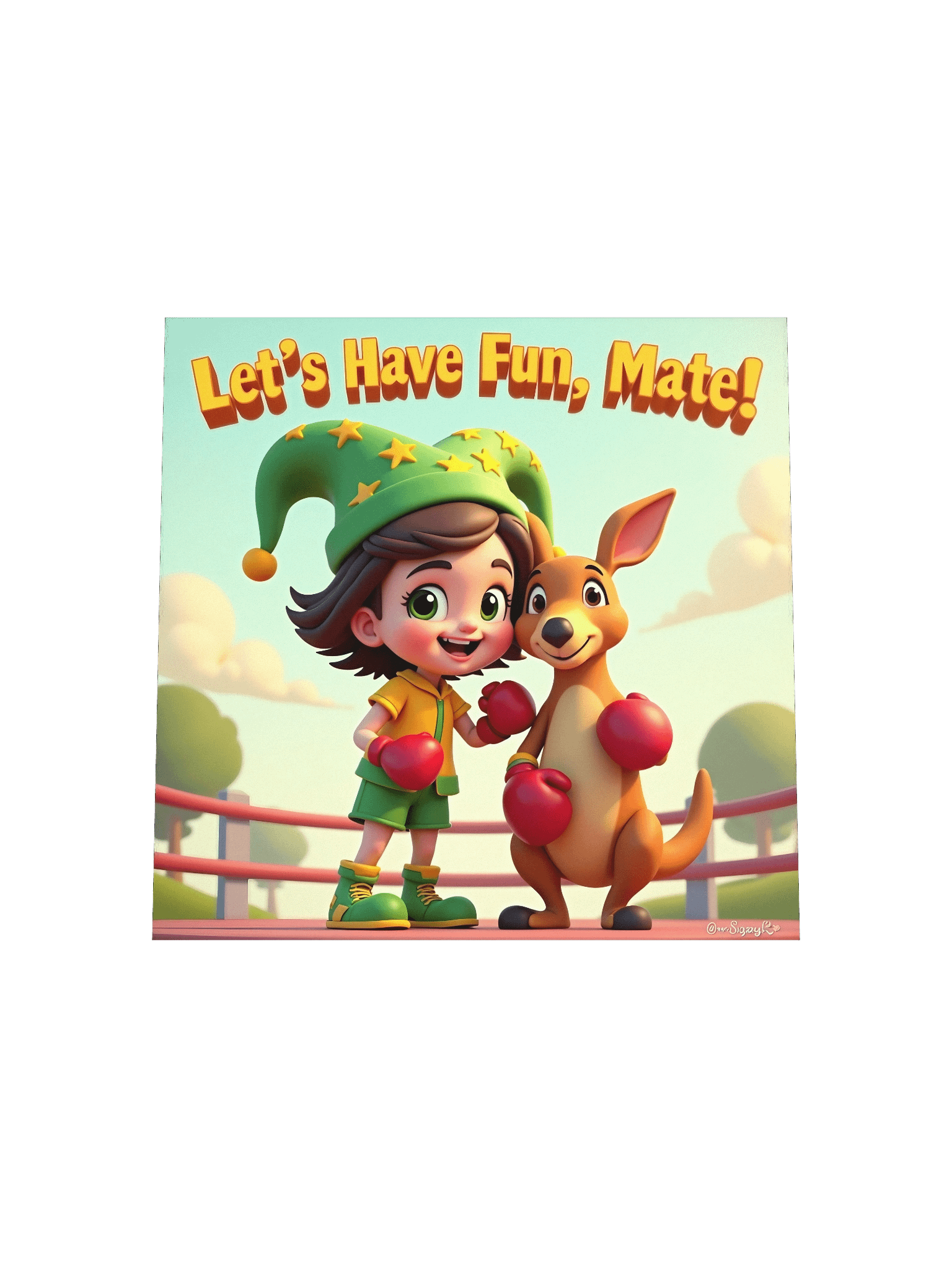 JessyJesty “Kanga Kick!” Enhanced Matte Poster – Aussie Energy for Curious Kids! product image (16)