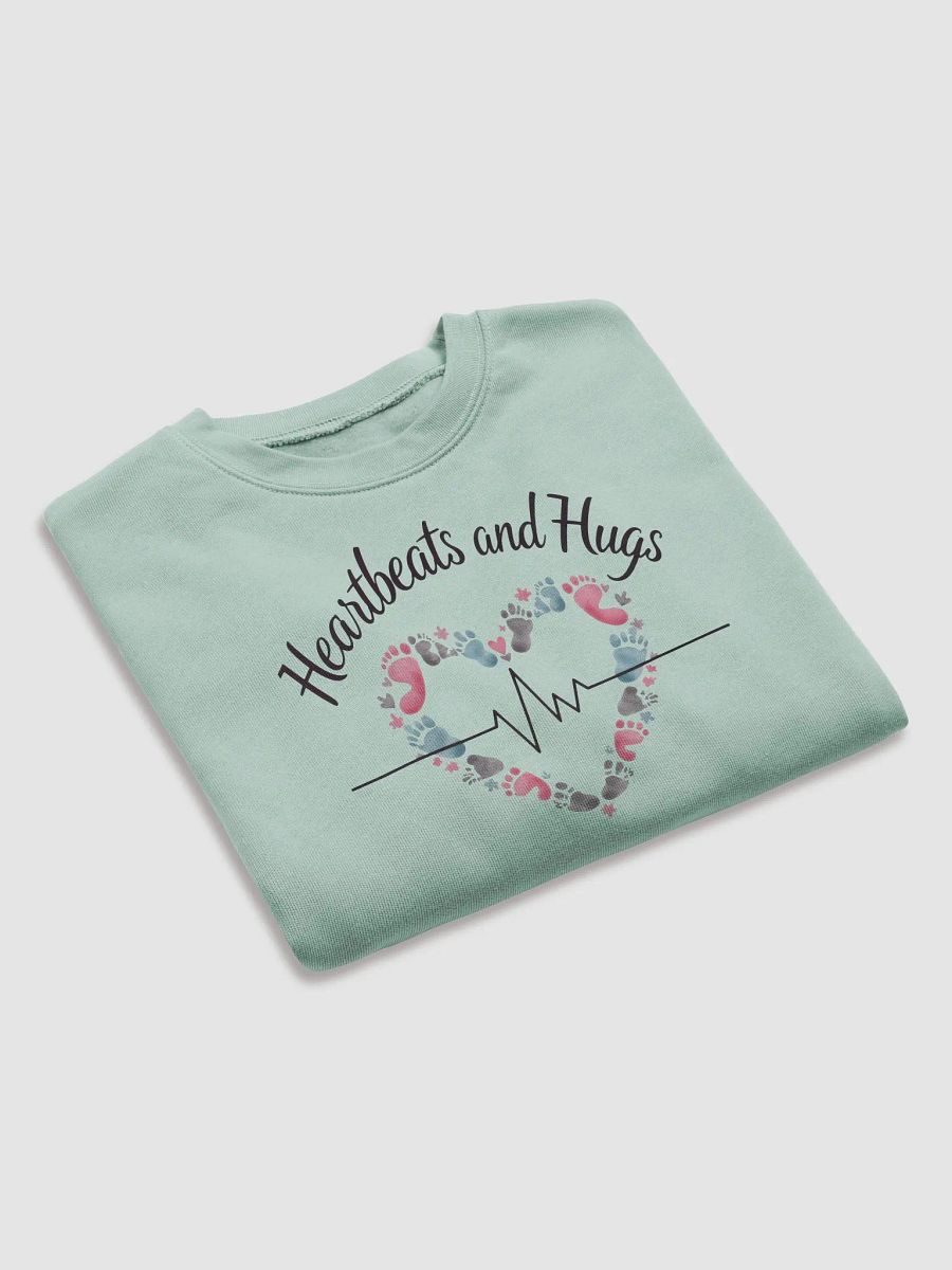 EKG Heartbeats & Hugs Crop Sweatshirt product image (14)