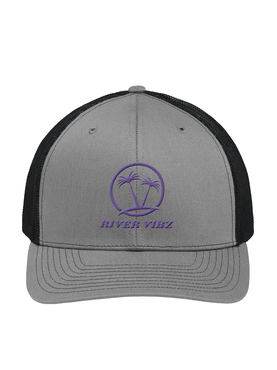 Palm Tree Blue River Vibz Trucker Hat product image (8)