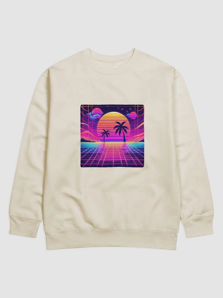 Sunset Synthwave Premium Sweatshirt | Ai Design product image (3)