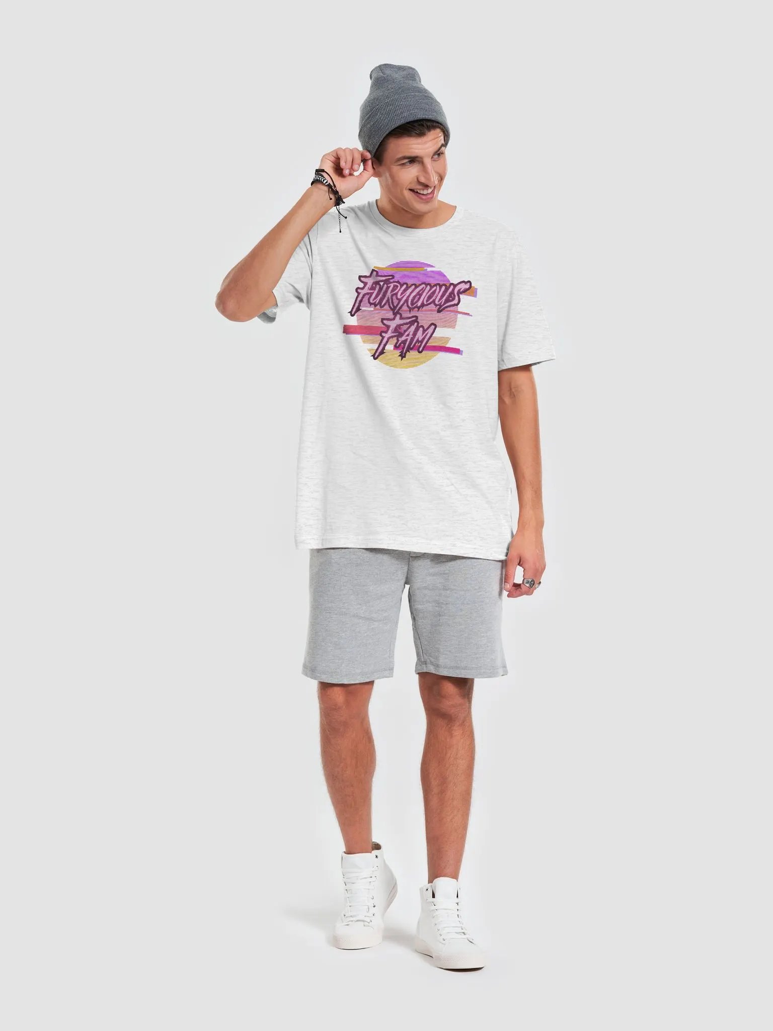 Glitched Synthwave Furycious Fam Soft Shirt product image (32)