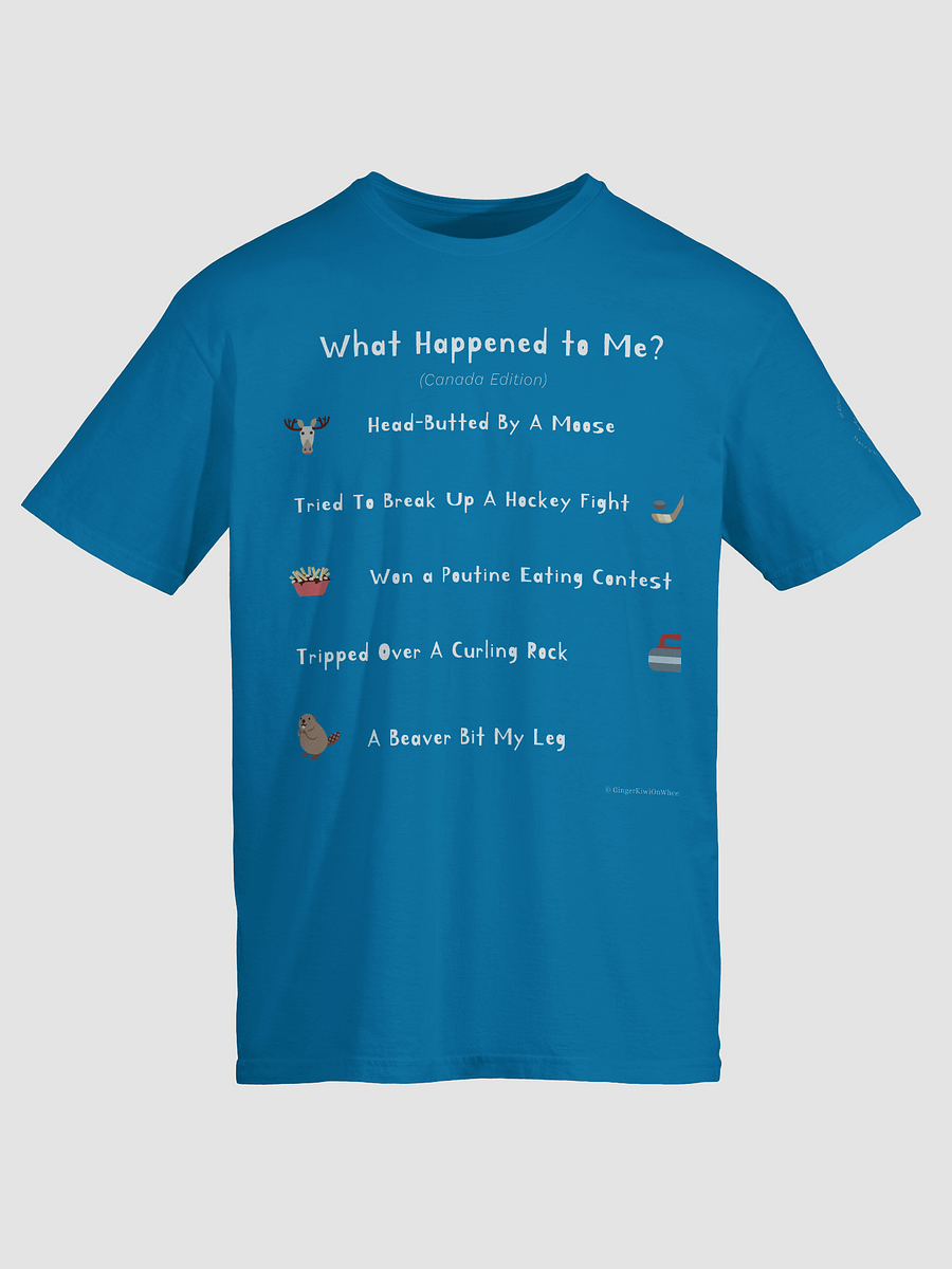 WHAT HAPPENED TO ME ? (Canadian Edition): Unisex Softstyle T-shirt, Sapphire Blue product image (5)