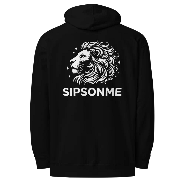 SipsOnMe Prestige Embroidered Hoodie – Bold Lion Edition product image (1)