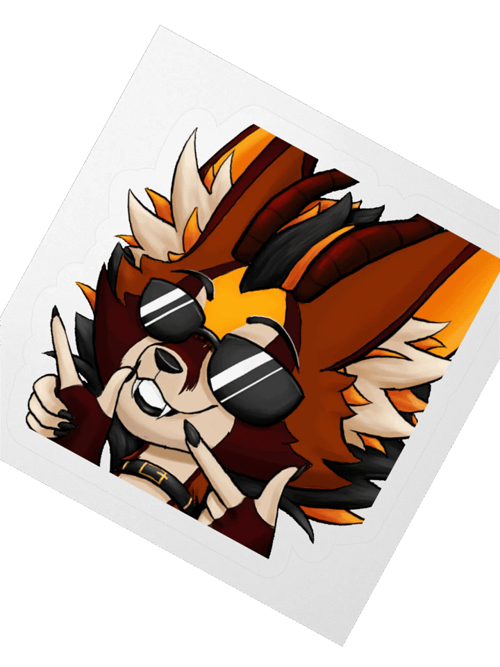 Lulu Foxmoth Fingerguns Sticker product image (5)