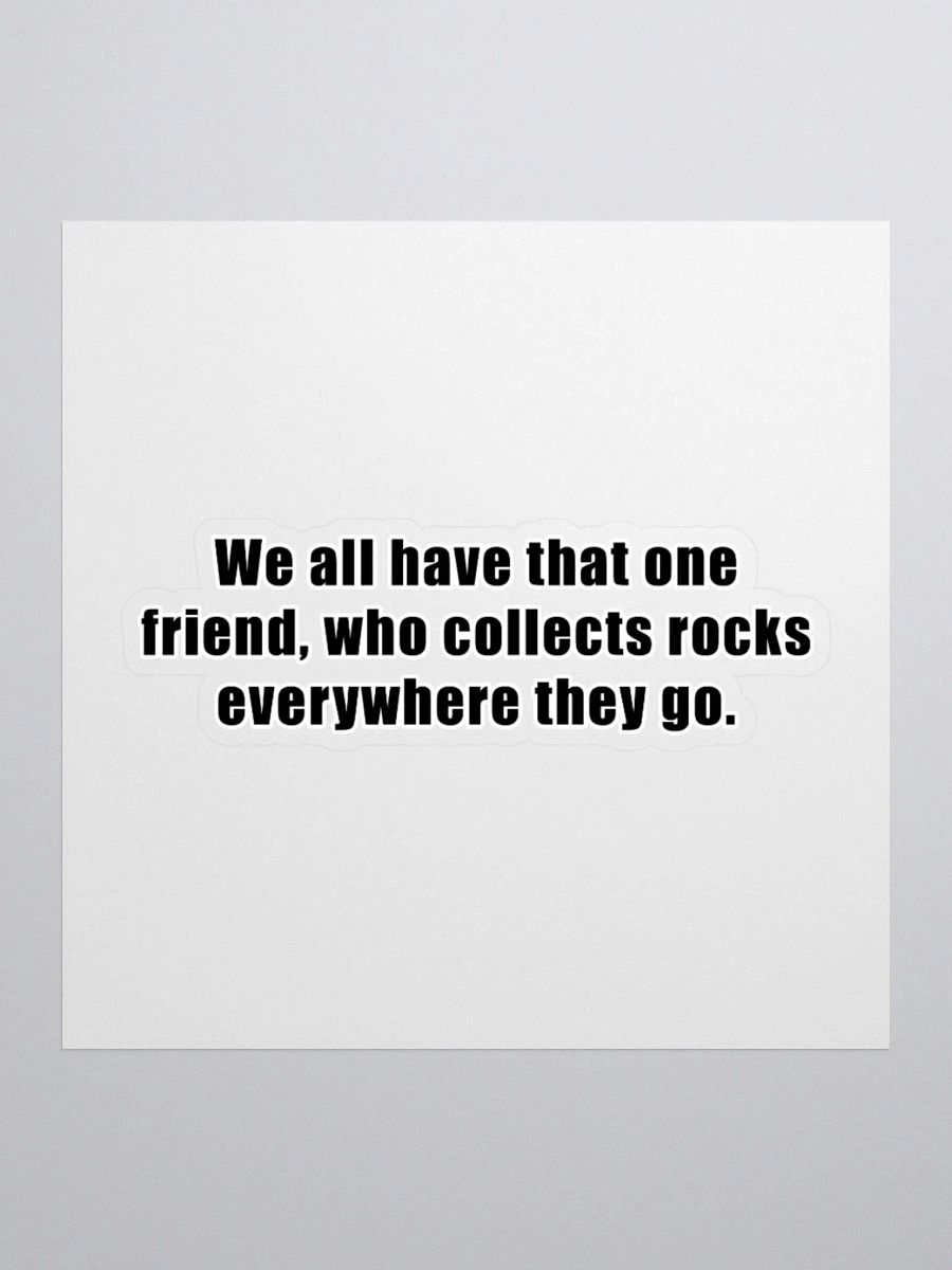 Rock Collector Sticker product image (1)