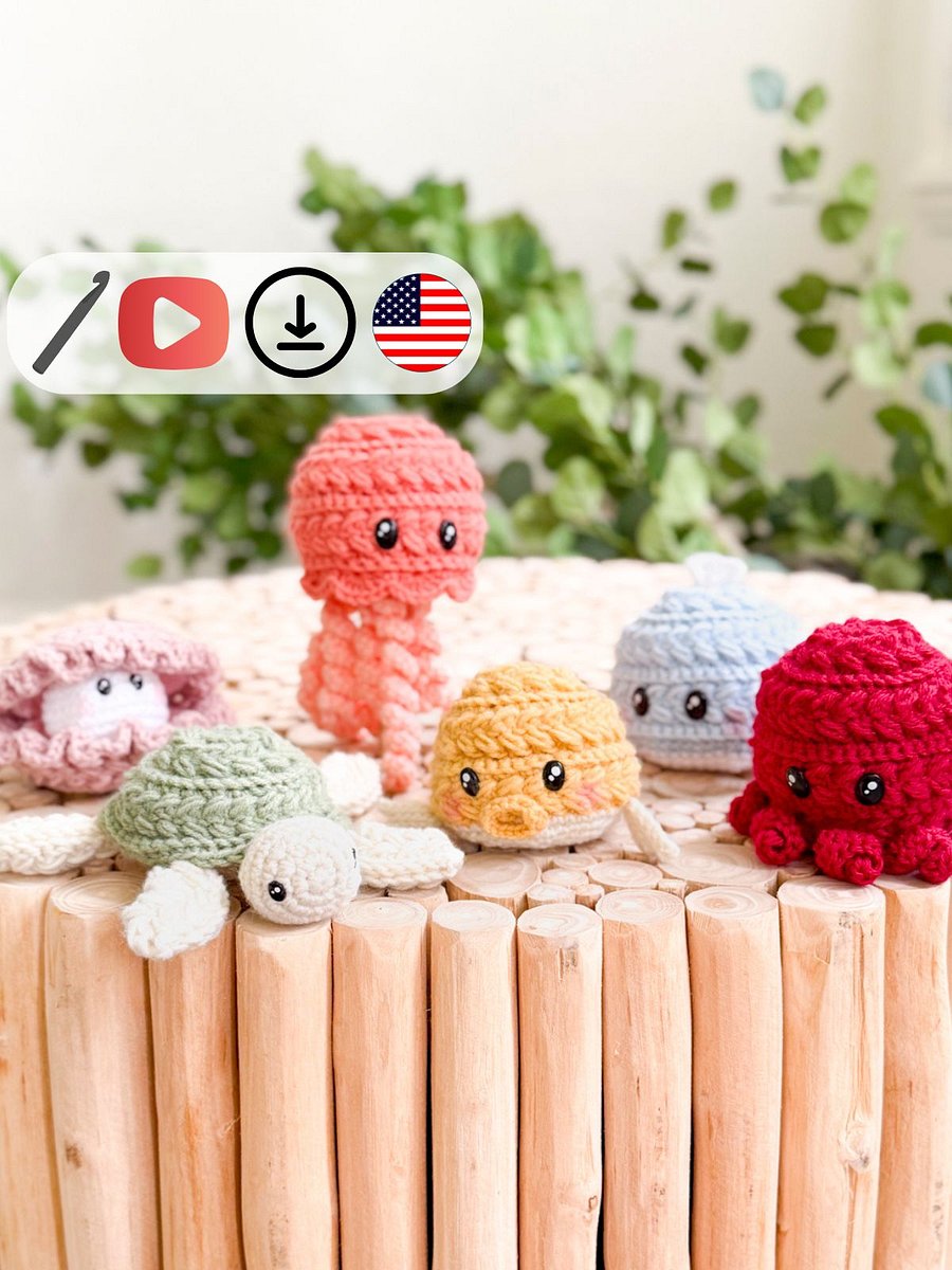 Hooked on the Sea: 6 Crochet Ocean Animal Amigurumi Patterns product image (1)