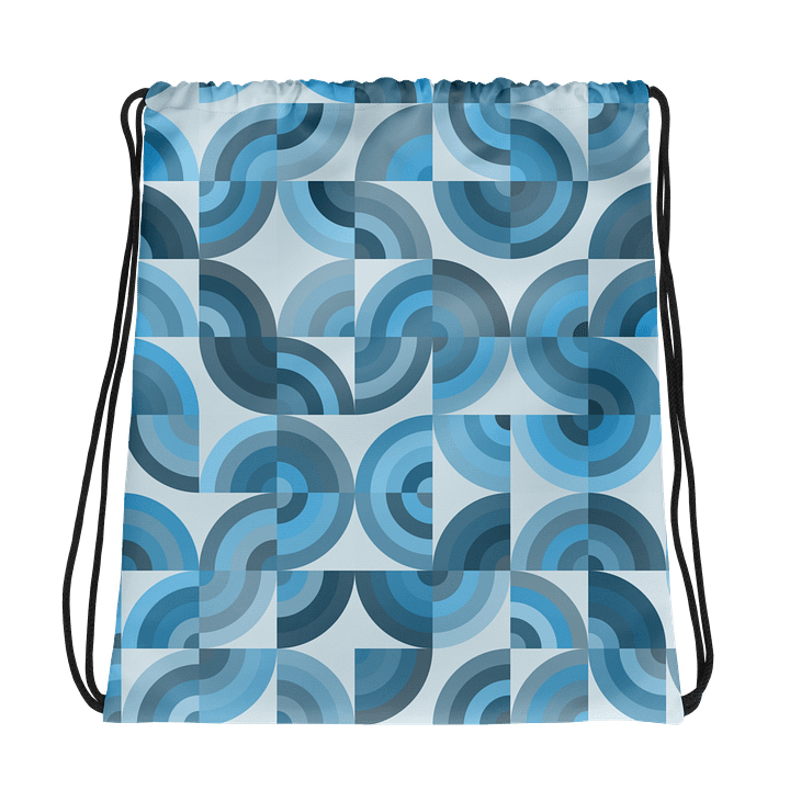 Geometric Mosaic Drawstring Backpack product image (1)