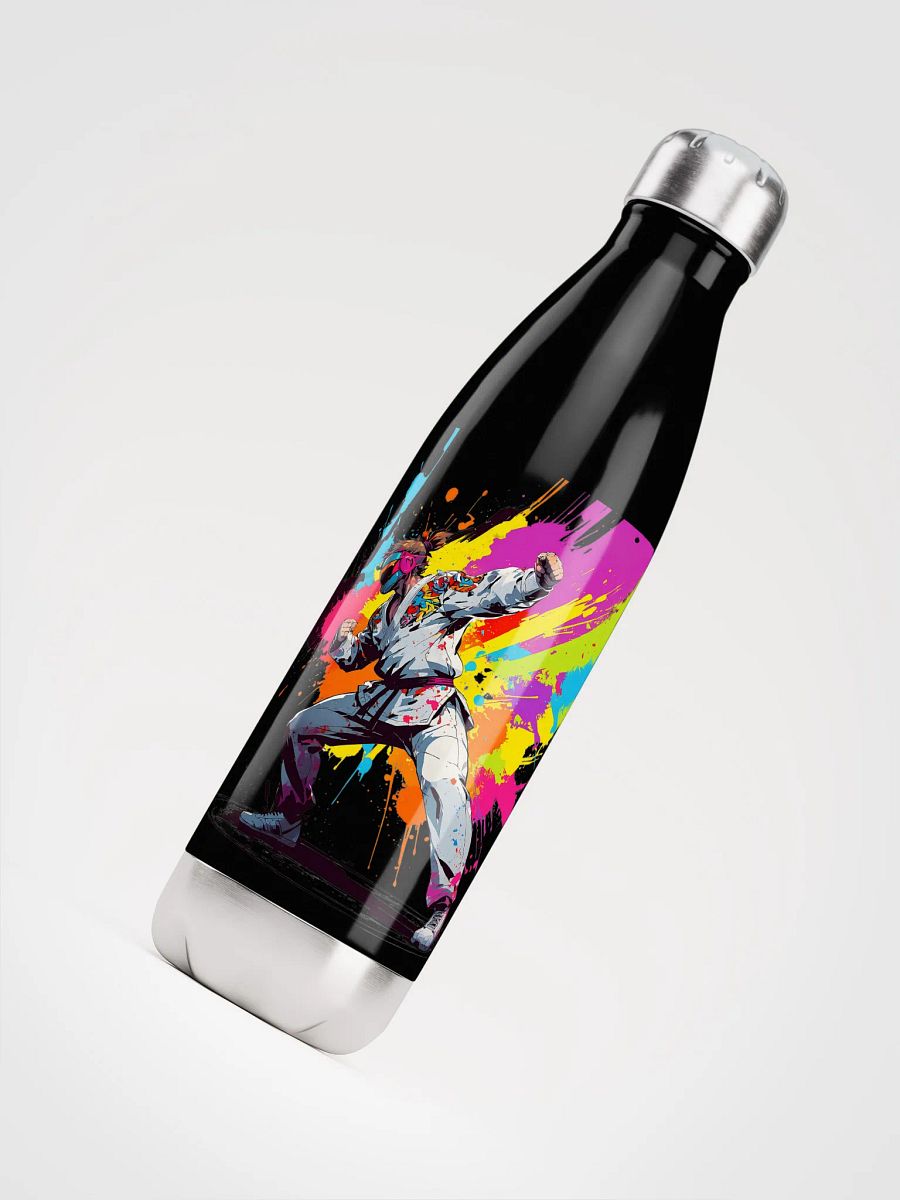 Stainless Steel Water Bottle ( D_0144_Color Kick Taekwondo Boy of the Streets ) product image (8)