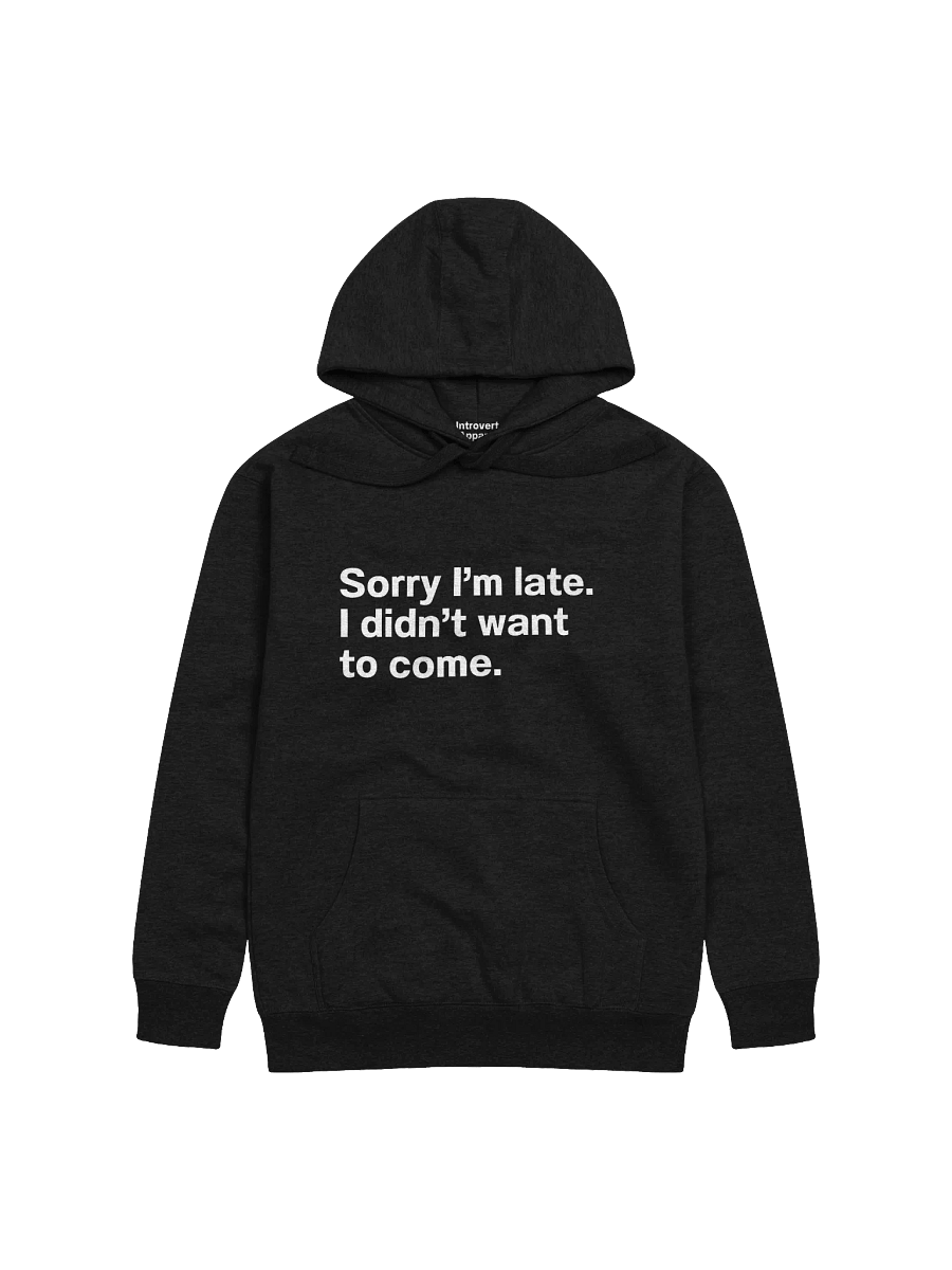 Sorry I'm late. I didn't want to come. Unisex Hoodie product image (8)