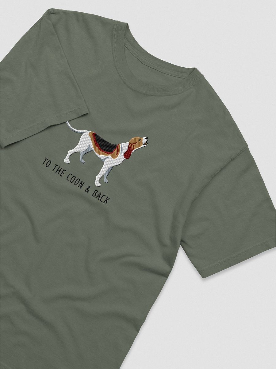 To the Coon and Back T-Shirt(Embroidered) of a Treeing Walker Coonhound product image (5)