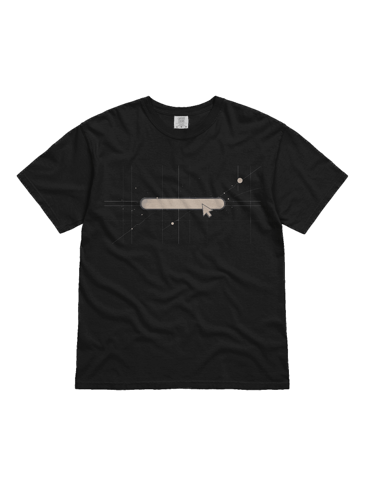 Minimalist Search Bar with Cosmic Graph Heavy weigh T-shirt product image (8)
