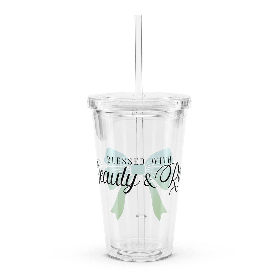 Beauty & Rage - Clear Plastic Tumbler product image (1)