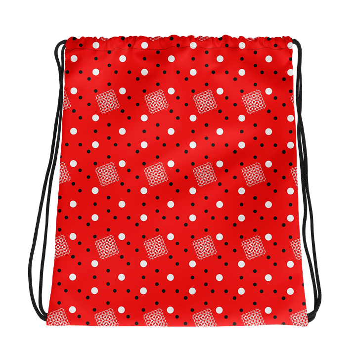 Grid Dot Drawstring Backpack product image (2)