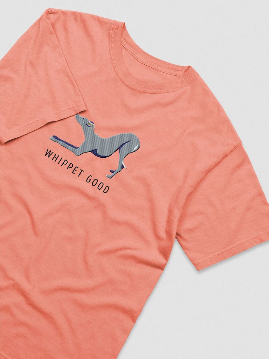 Whippet Good T-Shirt(Embroidered) of a Whippet(Blue) product image (5)