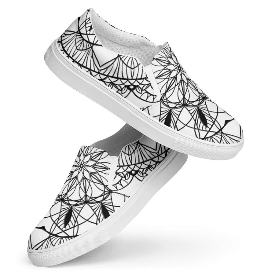 Mandala Lace Women's Slip-On Shoes product image (1)