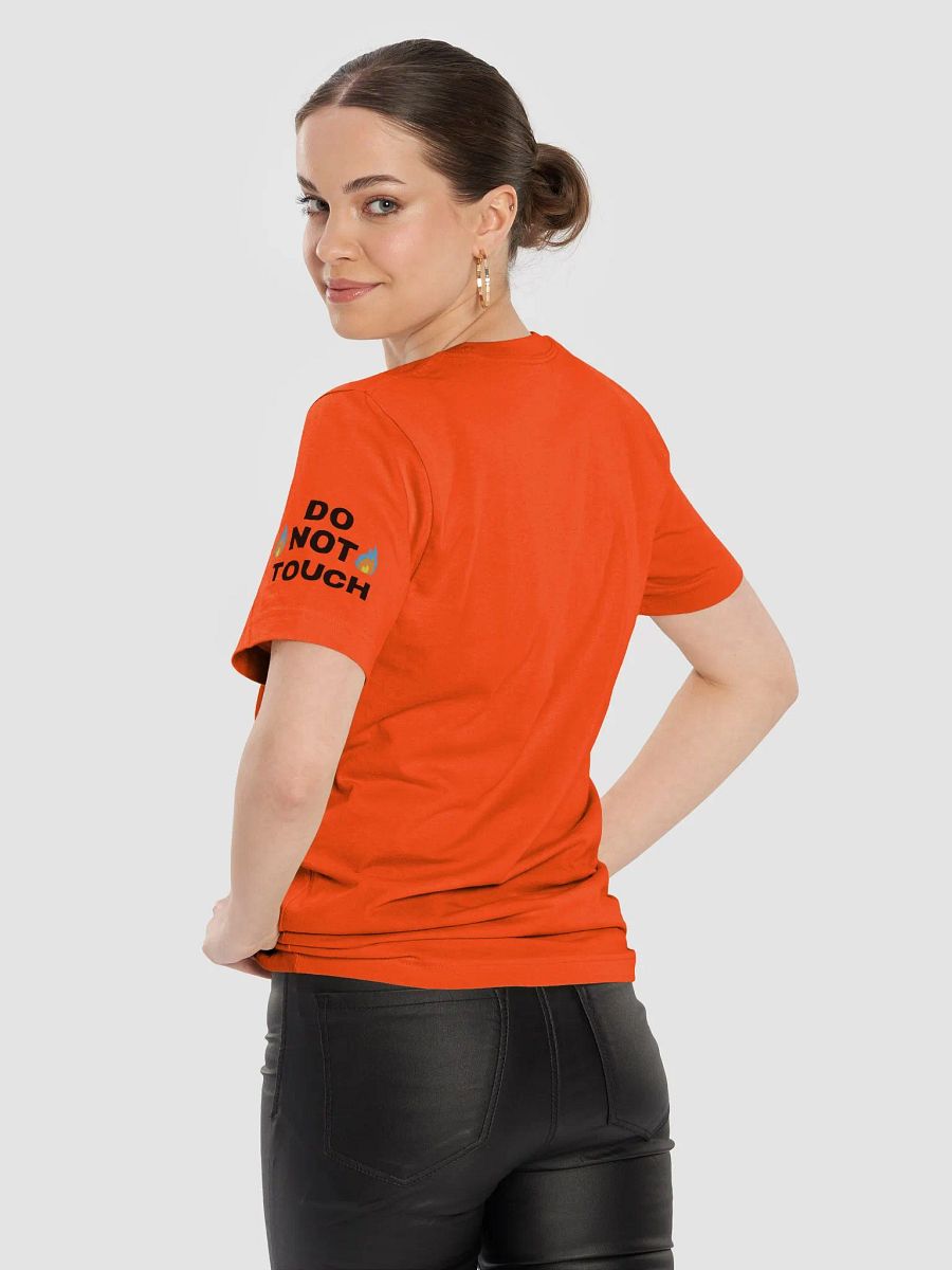 LIMITED EDITION- CRPS Warrior Bubble Ribbon Do Not Touch LEFT Arm 'Supersoft' Orange T-Shirt product image (9)