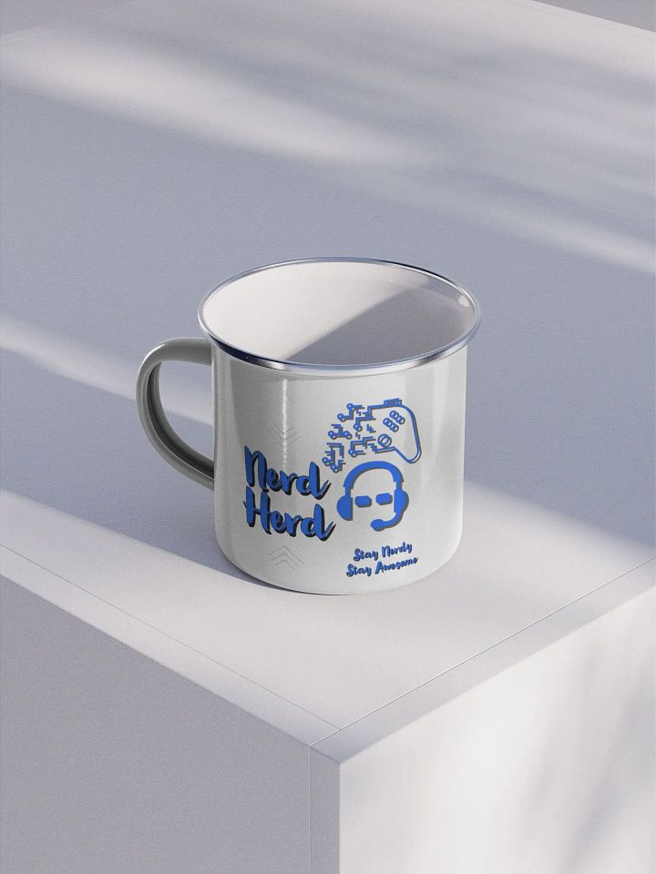 Nerd Herd Enamel Mug (Clear) product image (1)