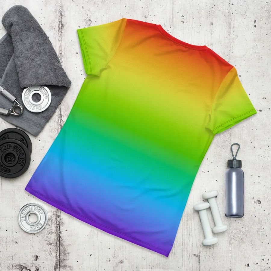 Rainbow Women's Athletic TShirt product image (11)