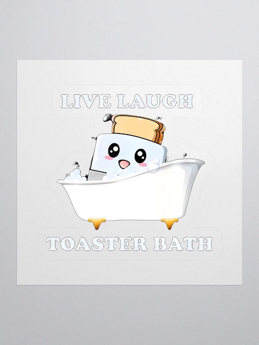 Live Laugh Toaster Bath Sticker product image (1)