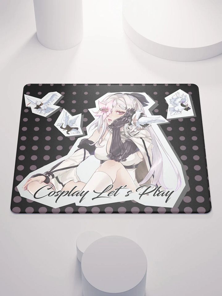 LZ's pigeons small mousepad black product image (1)
