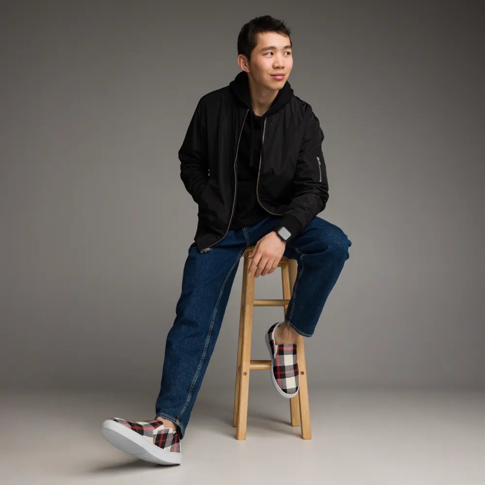 Crisscross Plaid Men's Slip-Ons product image (3)