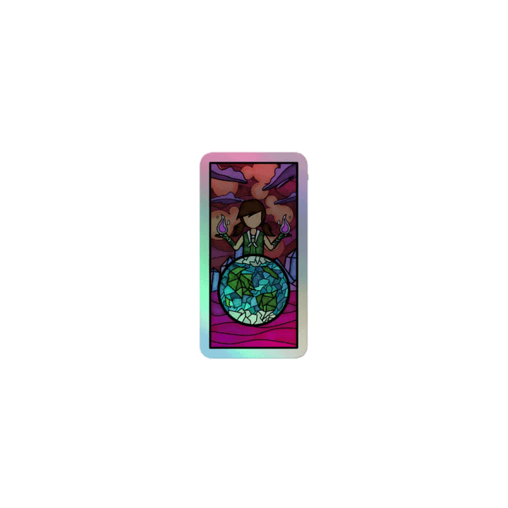 Selena Stained Glass Holographic Sticker product image (1)