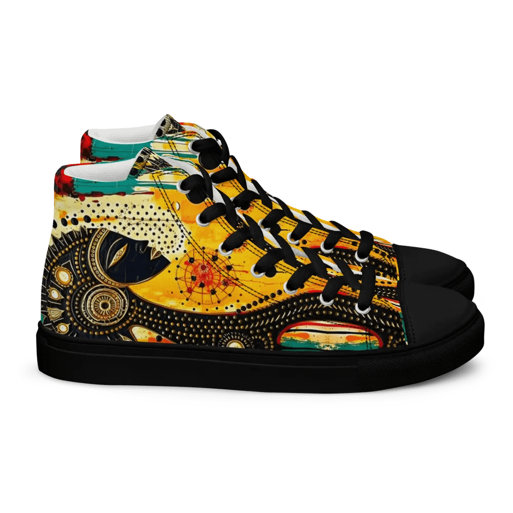 Women's Yogi Muse Abstract Art Painted High Tops product image (2)