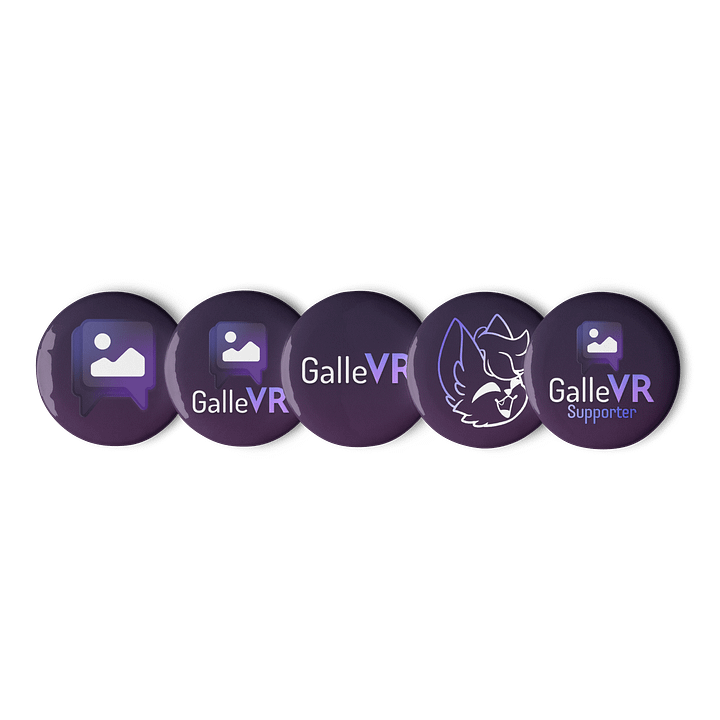 GalleVR Button Pins product image (1)