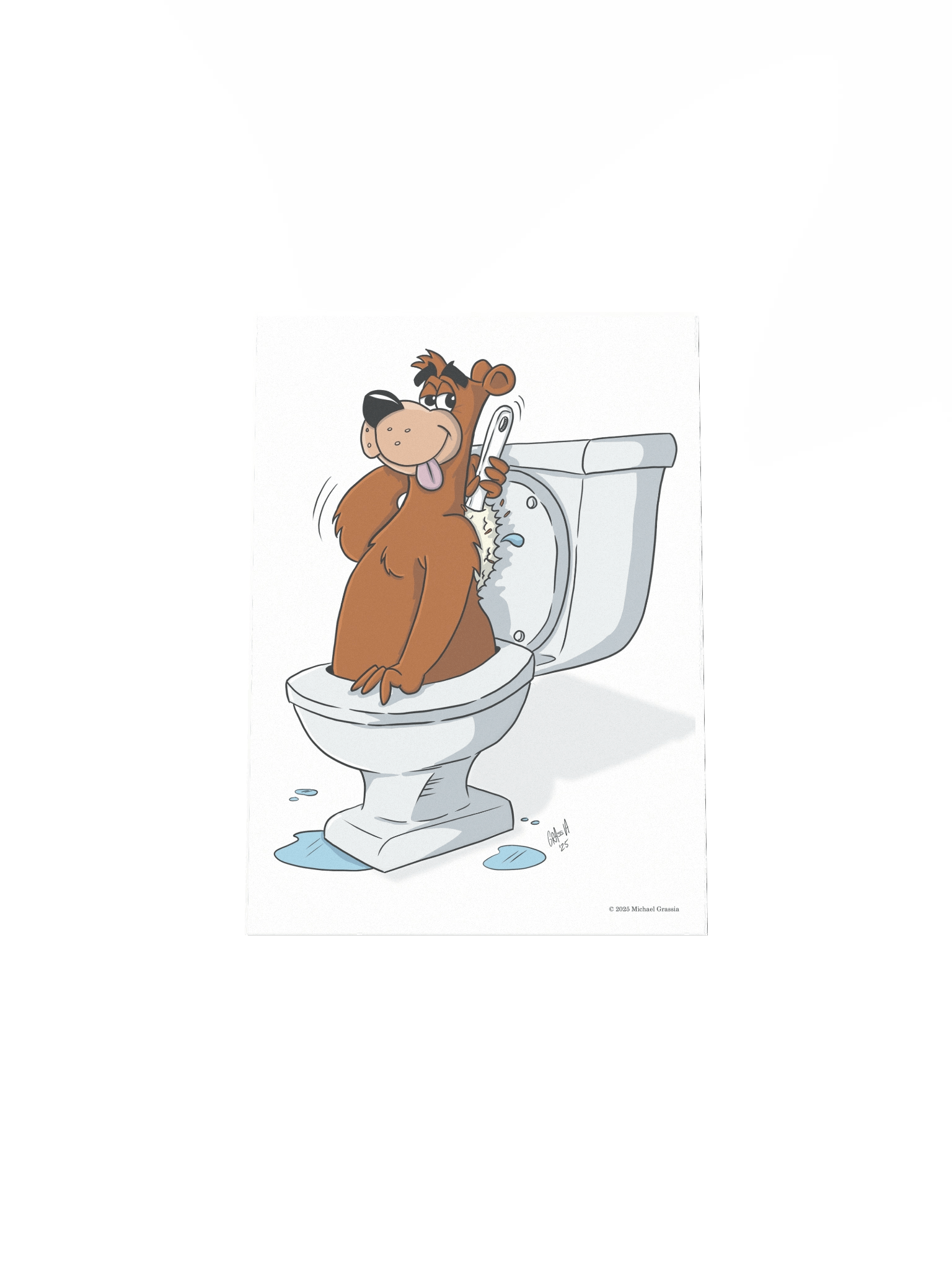 Toilet Bear - White Background product image (4)