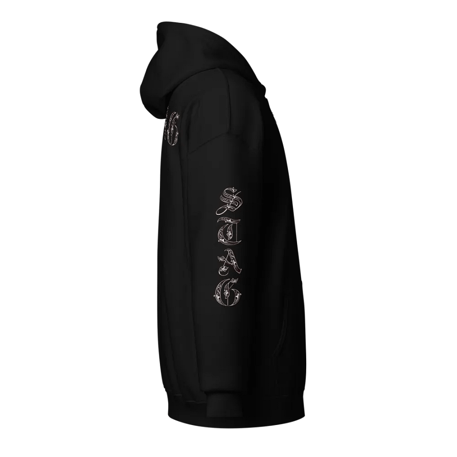 Gothic Old English Stag Front Zip Hoodie product image (29)