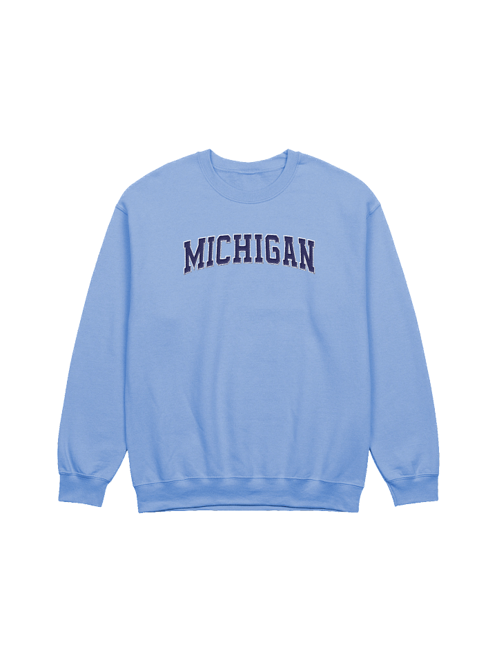 Michigan Vintage Stylish Embroidery Classic Crewneck Sweatshirt product image (1)