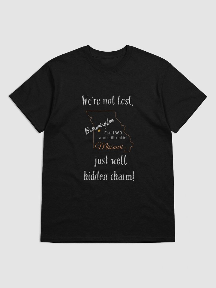 We're Not Lost, Just Well-Hidden Charm - Brownington, MO Tee product image (1)