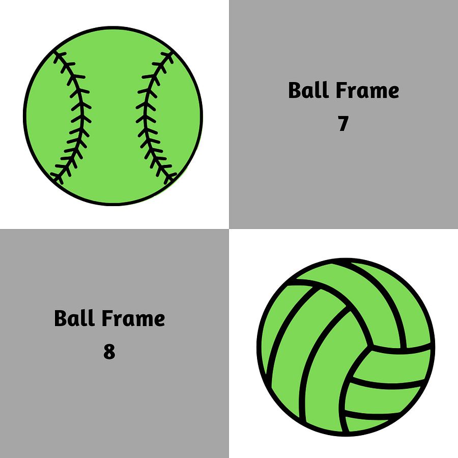 Sports Ball Frames Canva Templates product image (8)