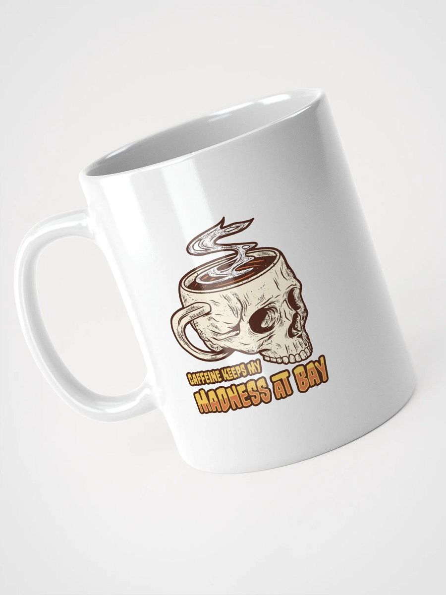 Gothic Skull Coffee Mug – Caffeine Keeps My Madness at Bay product image (3)