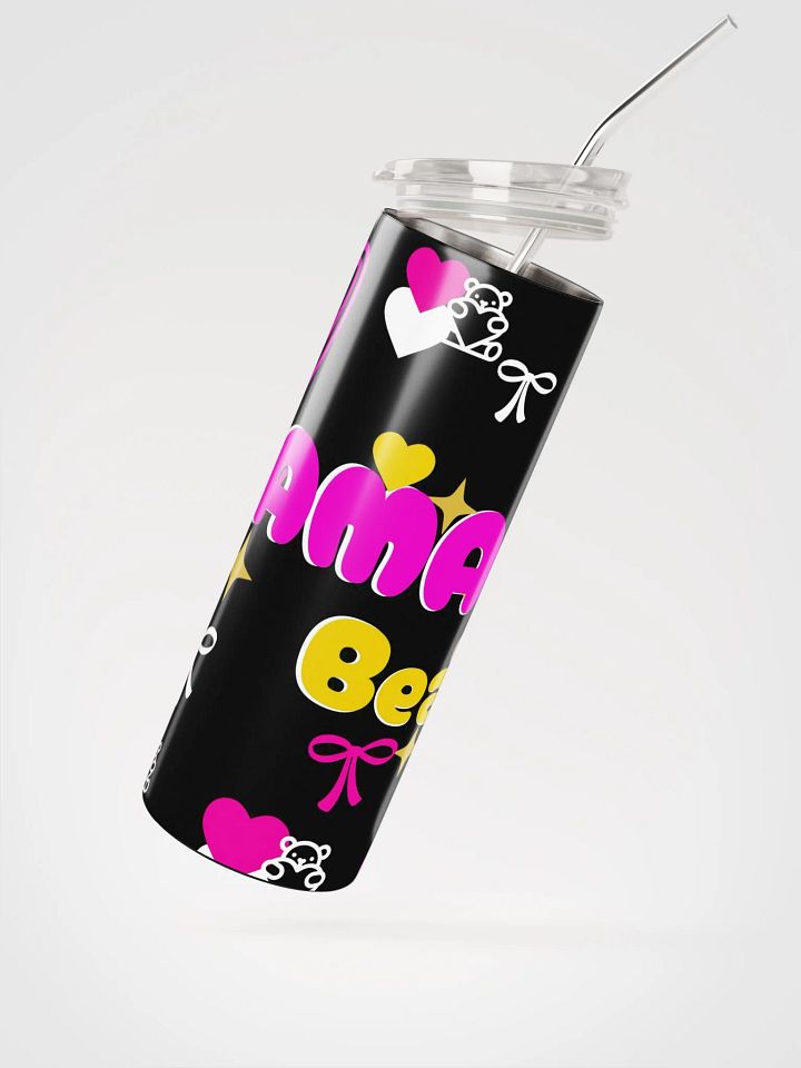 Mama's Bear Stainless Steel Tumbler with reusable Straw, leak proof cup lid, Tumbler Mug Drinkware Flask product image (2)