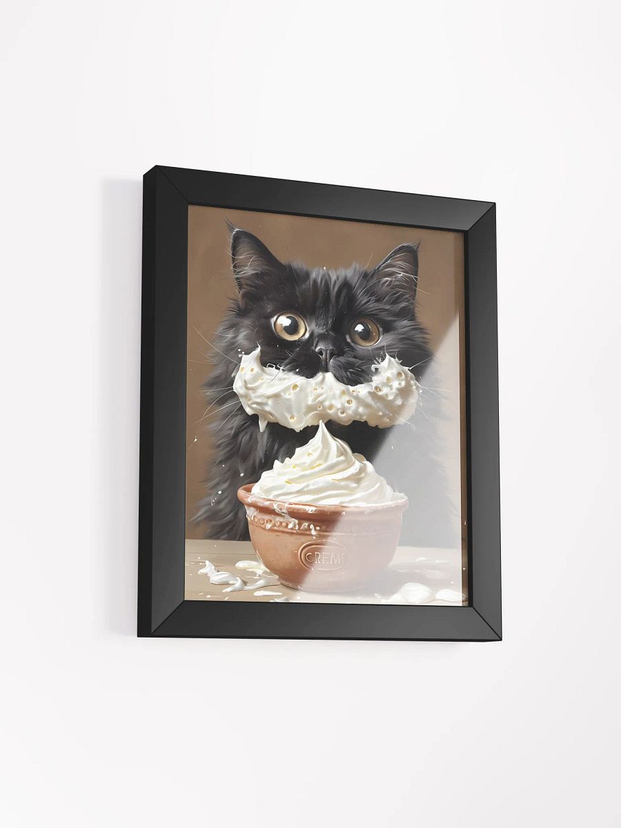 Whipped Cream Cat Framed Poster product image (3)