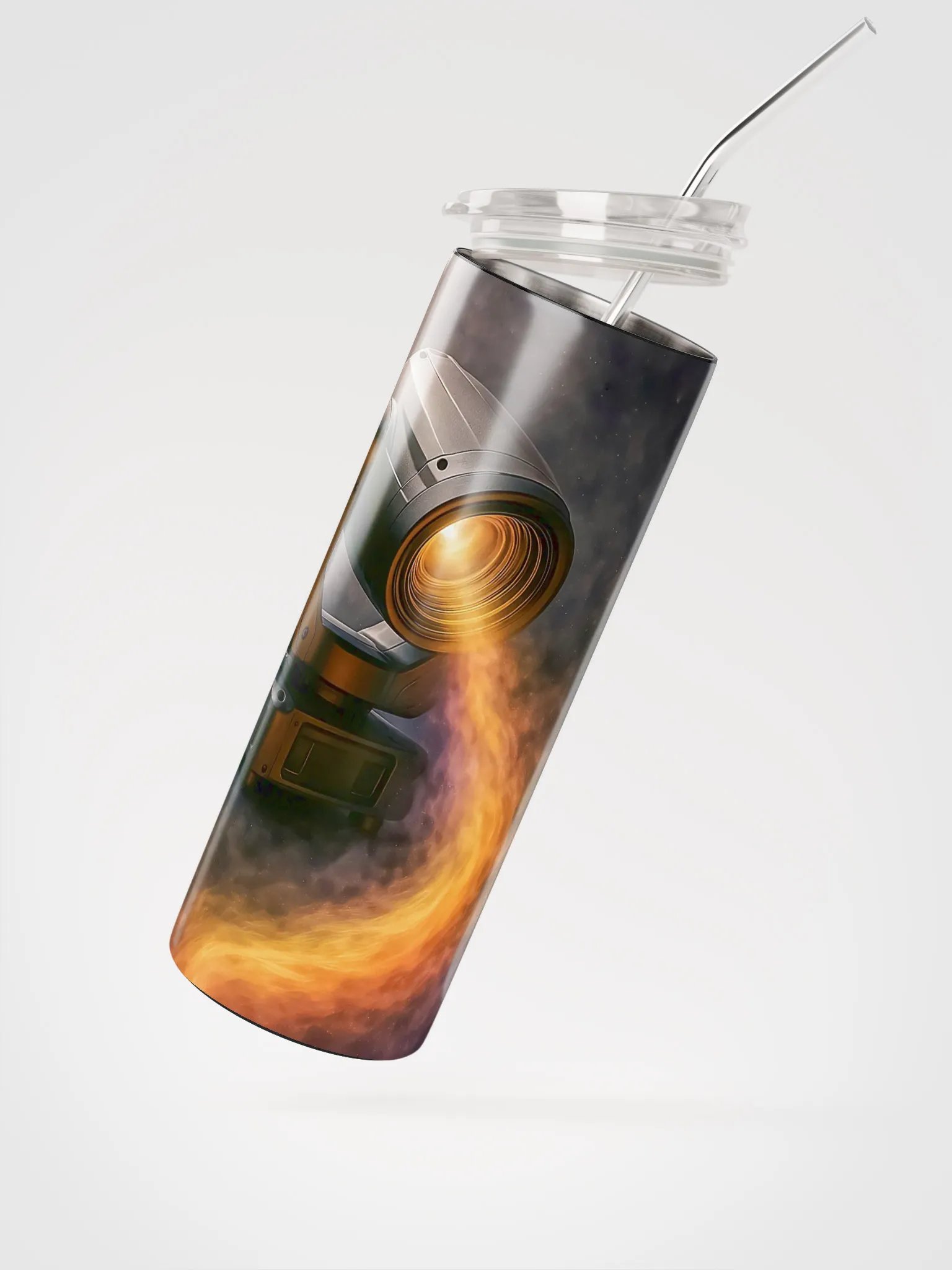 Theatrically Jerry: "Light Beam Cyclone" Moving Head Light Fine Art Tumbler product image (2)