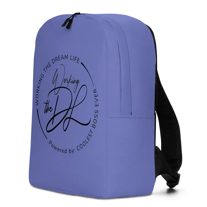 Work the Dream Life – Purple Minimalist All-Over Print Backpack for Work, Travel & Everyday Use product image (2)