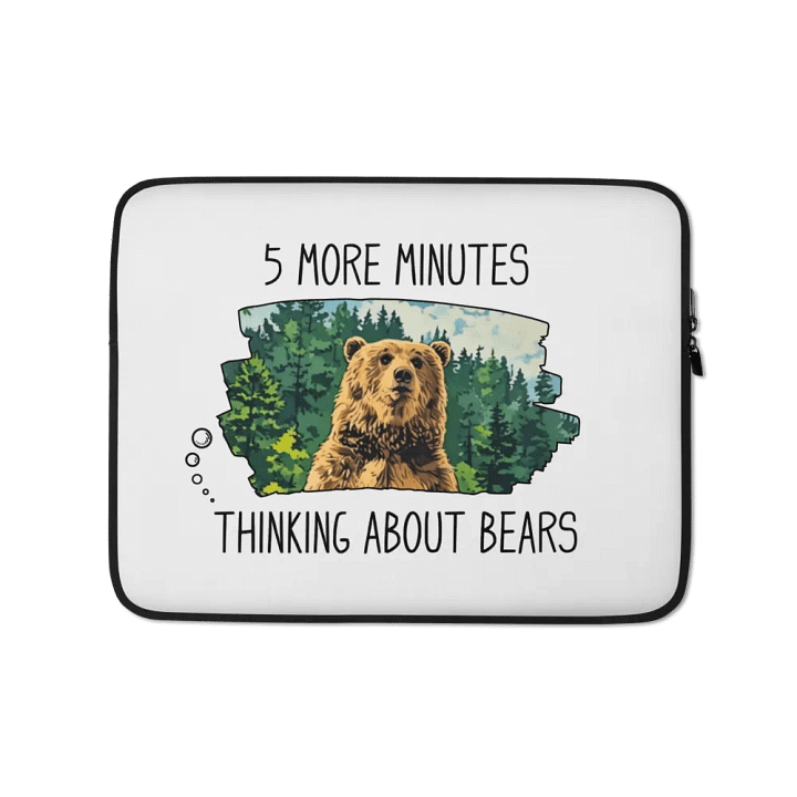 Funny Bear Laptop Sleeve product image (1)