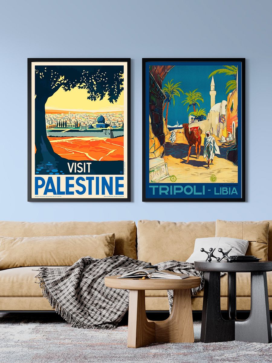 Visit Palestine, 1930s — retro travel poster (21x30 cm) product image (2)