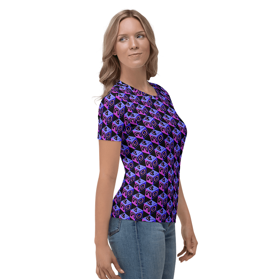 Next Generation Records All Over Print Ladies Tee NGR Cube Logo product image (4)