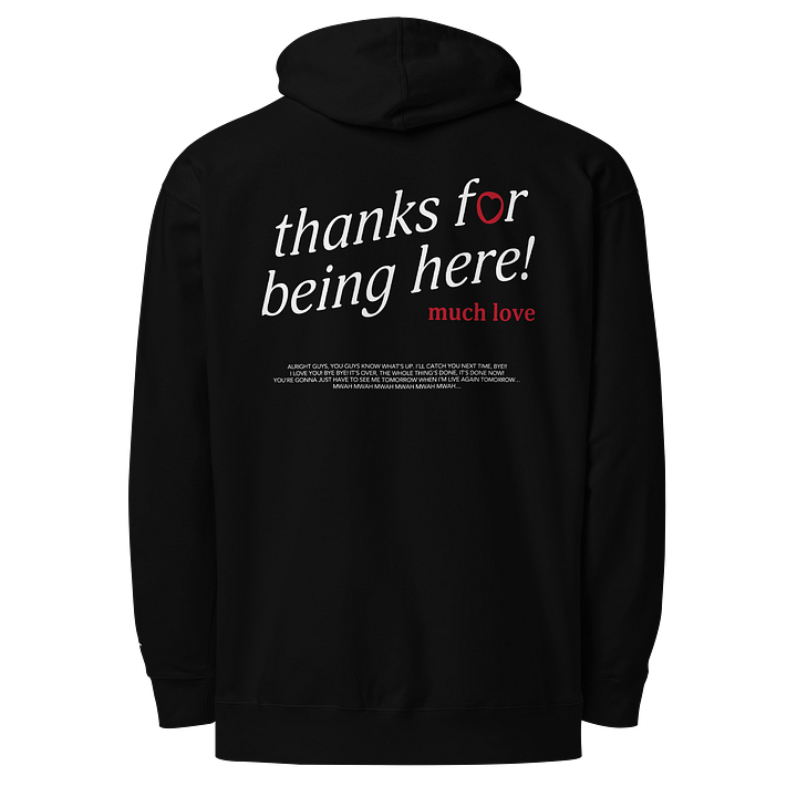 Premium TFBH Embroidered Hoodie (Red Heart) (White Text) product image (13)