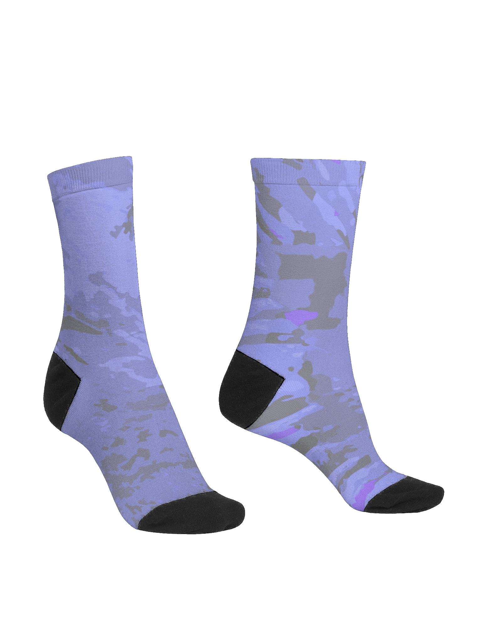 Light Marine Blue EcoArt Crew Socks product image (3)