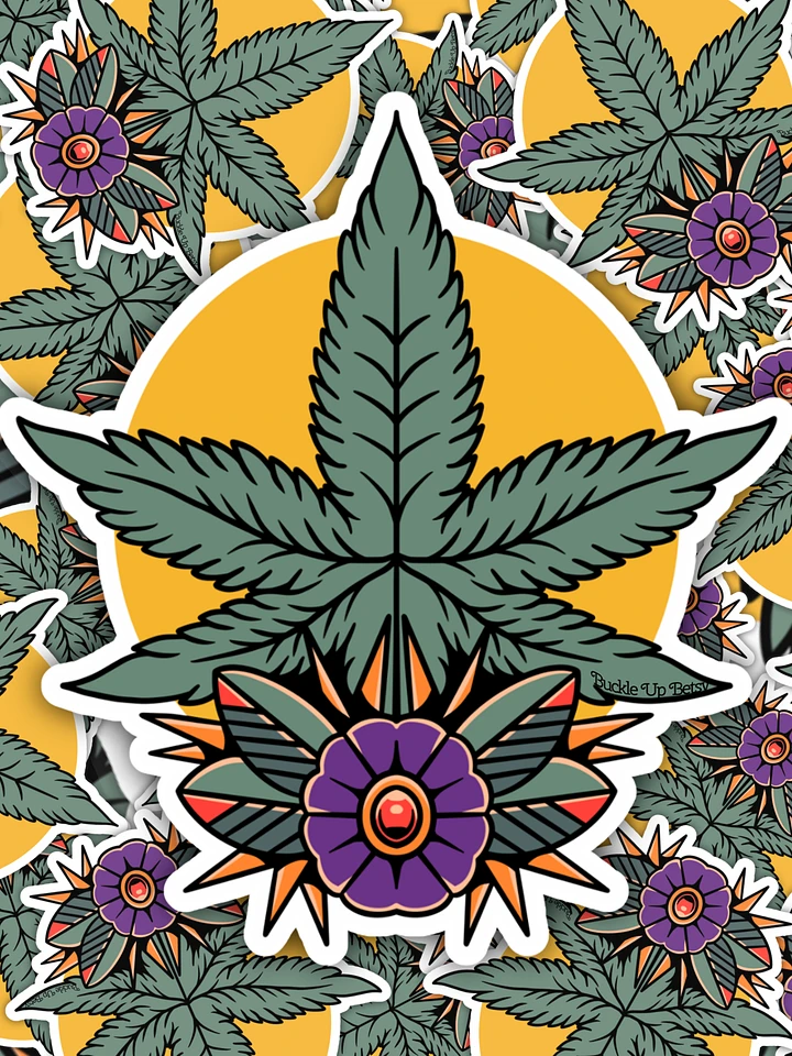 Sticker - Vintage Ganja Floral product image (1)