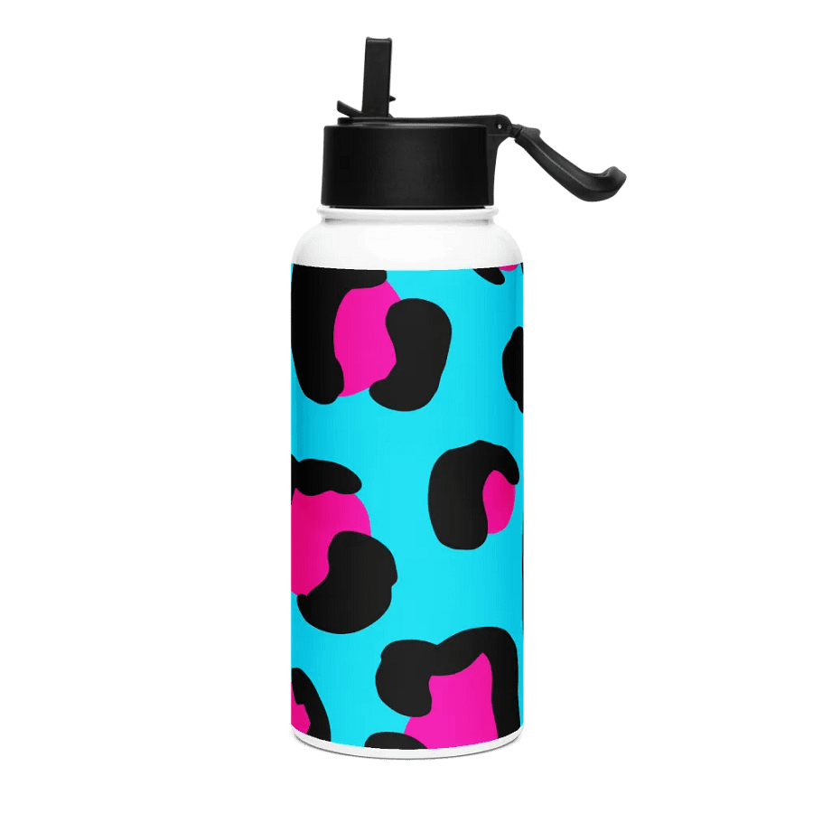 Funky Leopard Print Stainless Steel Water Bottle product image (3)