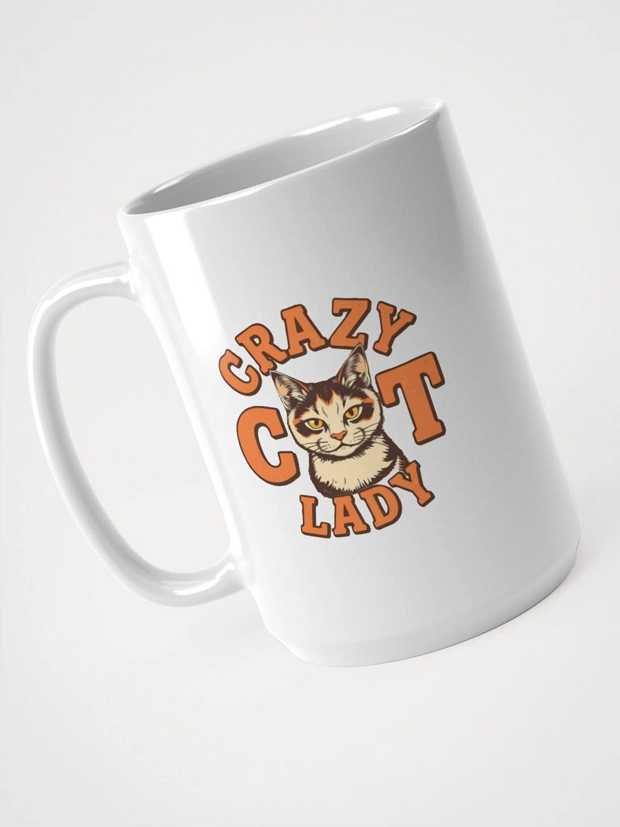 Feline Crazy Cat Lady White Glossy Mug product image (4)
