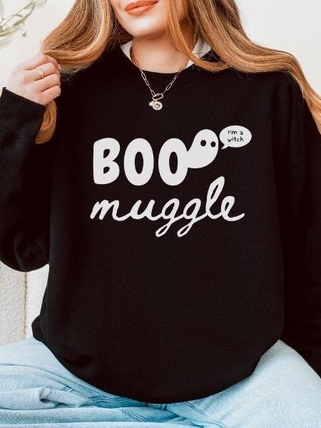 Muggle Magical Halloween Fall Minimalist Sweatshirt product image (2)