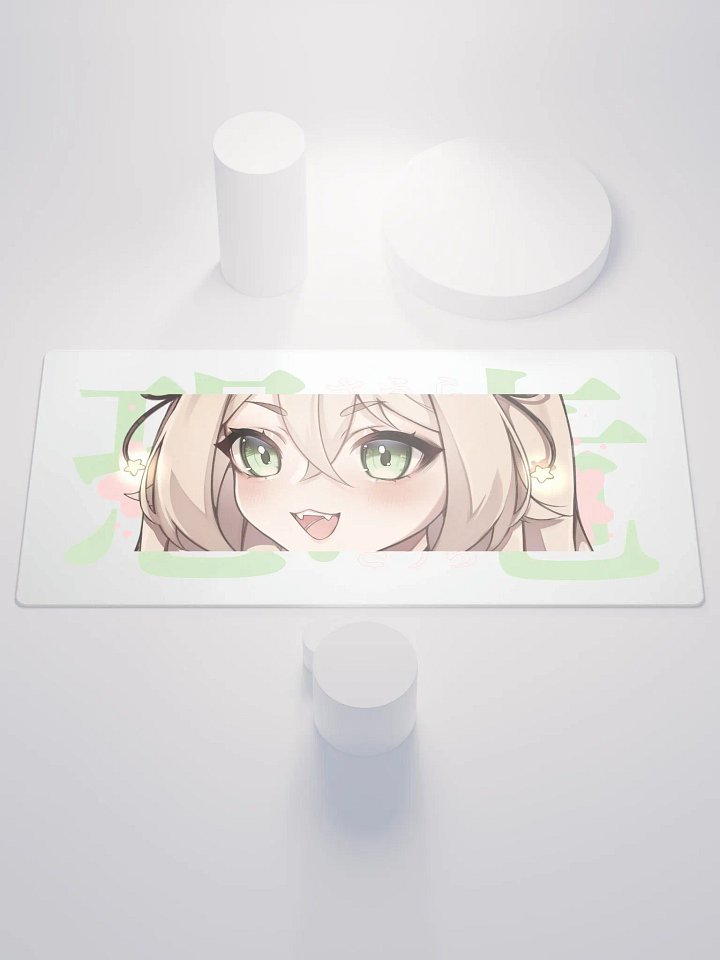 恐竜 Large Gaming Mouse Pad White product image (1)