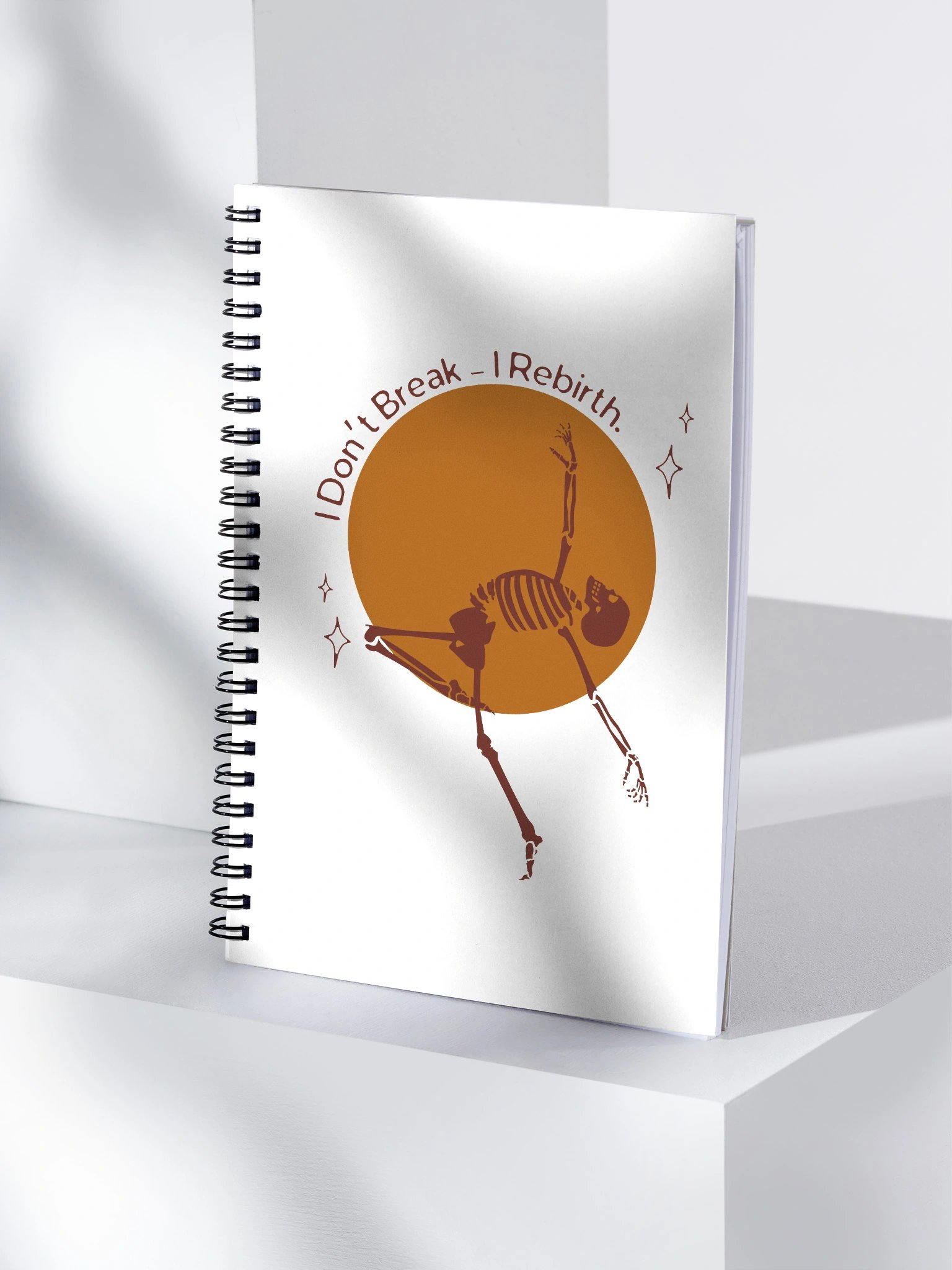 Spiral Notebook- I don't break - I rebirth product image (4)