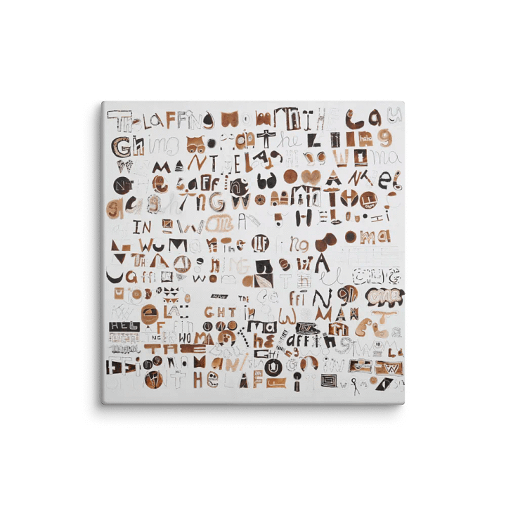 The Laughing Woman on Canvas (32" x 32") product image (1)